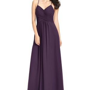 Azazie Haleigh Bridesmaid Dress - Plum - Petite A4